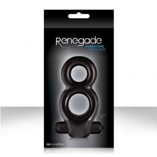 ЭРЕКЦИОННОЕ КОЛЬЦО С ВИБРАЦИЕЙ ЧЕРНОЕ RENEGADE VIBRATING MENS RING