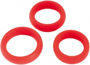 Набор колец 3 шт. цена за шт .красные