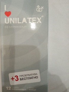 Презервативы Unilatex Ribbed 12шт.