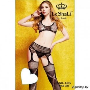 Комплект: Топ И Чулки С Поясом И Пажами DJ6135B