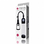 ВАКУУМНАЯ ПОМПА МУЖСКАЯ С МАНОМЕТРОМ ЧЕРНАЯ 20 СМ. A-TOYS 