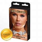 ОЖЕРЕЛЬЕ-БАБОЧКА ИЗ БЛЕСТЯЩИХ КРИСТАЛЛОВ   ЗОЛОТО ANN DEVINE ALL RHINESTONE BOW TIE CHOKER