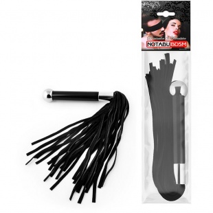 Плетка со стильной ручкой, цвет черный, Notabu NTB-80518