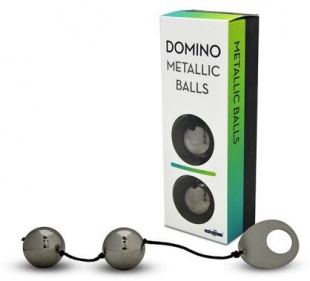 Вагинальные шарики металлические, хромированные черные