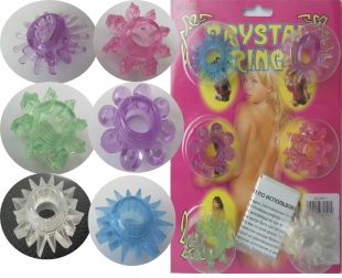  ЭРЕКЦИОННОЕ КОЛ ЬЦО "CRISTAL RING"  ПО 1 ШТ.