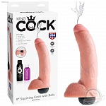 Фаллоимитатор с эффектом семяизвержения King Cock