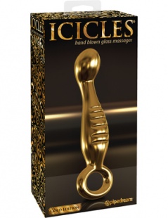 Фаллоимитатор ICICLES Gold Edition G spot G04 золотой