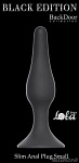 АНАЛЬНАЯ ПРОБКА ЧЕРНАЯ LOLA TOYS BLACK EDITION SLIM ANAL PLUG LARGE