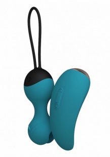 Виброшарики Кегеля с пультом ду SuperNova, цвет морская волна 