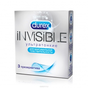 Durex Invisible Презервативы ультратонкие №3