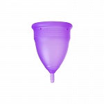 Гигиеническая менструальная чаша Eromantica, силикон, фиолетовый, S