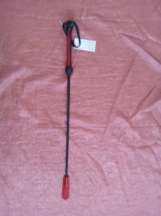 СТЕК КРАСНО-КОРИЧНЕВЫЙ 75 СМ. НАТУРАЛЬНАЯ КОЖА  РОССИЯ РУЧНАЯ РАБОТА