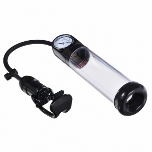 Вакуумная помпа для мужчин Discovery Aviator с манометром, прозрачная