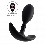 Анальная втулка A-Toys by TOYFA Tord S, силикон, черная, 8,5 см