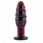 АНАЛЬНАЯ ВТУЛКА РЕБРИСТАЯ СТЕКЛО SEXUS GLASS