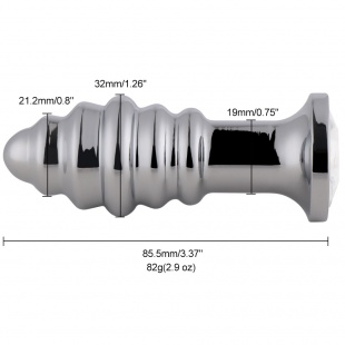 Анальная пробка с вибрацией RUNYU "RY-124", Silver