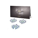 Украшение на грудь Bijoux сине-зеленое