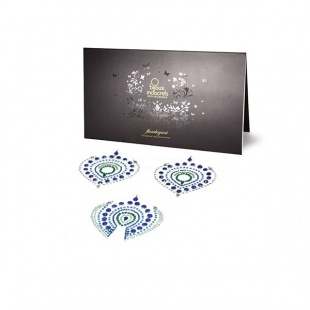 Украшение на грудь Bijoux сине-зеленое