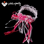 ПОДВЯЗКИ БЕЛЫЕ КРУЖЕВА С НАДПИСЬЮ НА ПРЯЖКЕ BRIDE TO BE