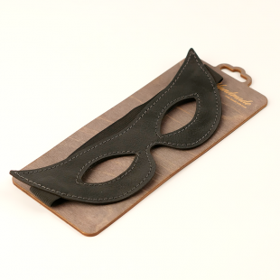 Маска открытая из натуральной кожи,острая СН-6203