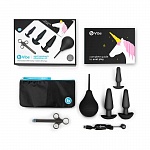 Набор для анального секса подготовка и обучение B-Vibe Anal Education Set Black, черный