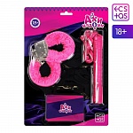 Эротический набор «Ахи-вздохи» с фантами, плёткой и наручниками 4672594