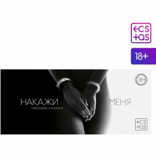 Игра-купоны «Чековая книжка. Накажи меня» арт.5378496