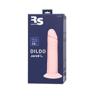 Фаллоимитатор RealStick Silicone Jared L, телесный, 18 см