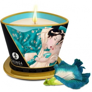 Массажная свеча для тела с афродизиаками Shunga «Island Blossoms» 170мл