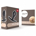 МАССАЖЕР ДЛЯ АНАЛЬНОЙ СТИМУЛЯЦИИ ЧЕРНО-СЕРЫЙ 