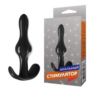 Анальная пробка-стимулятор для ношения Джага-Джага 650-08 черная