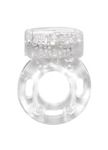 Эрекционное кольцо с вибрацией Rings Axle-pin white